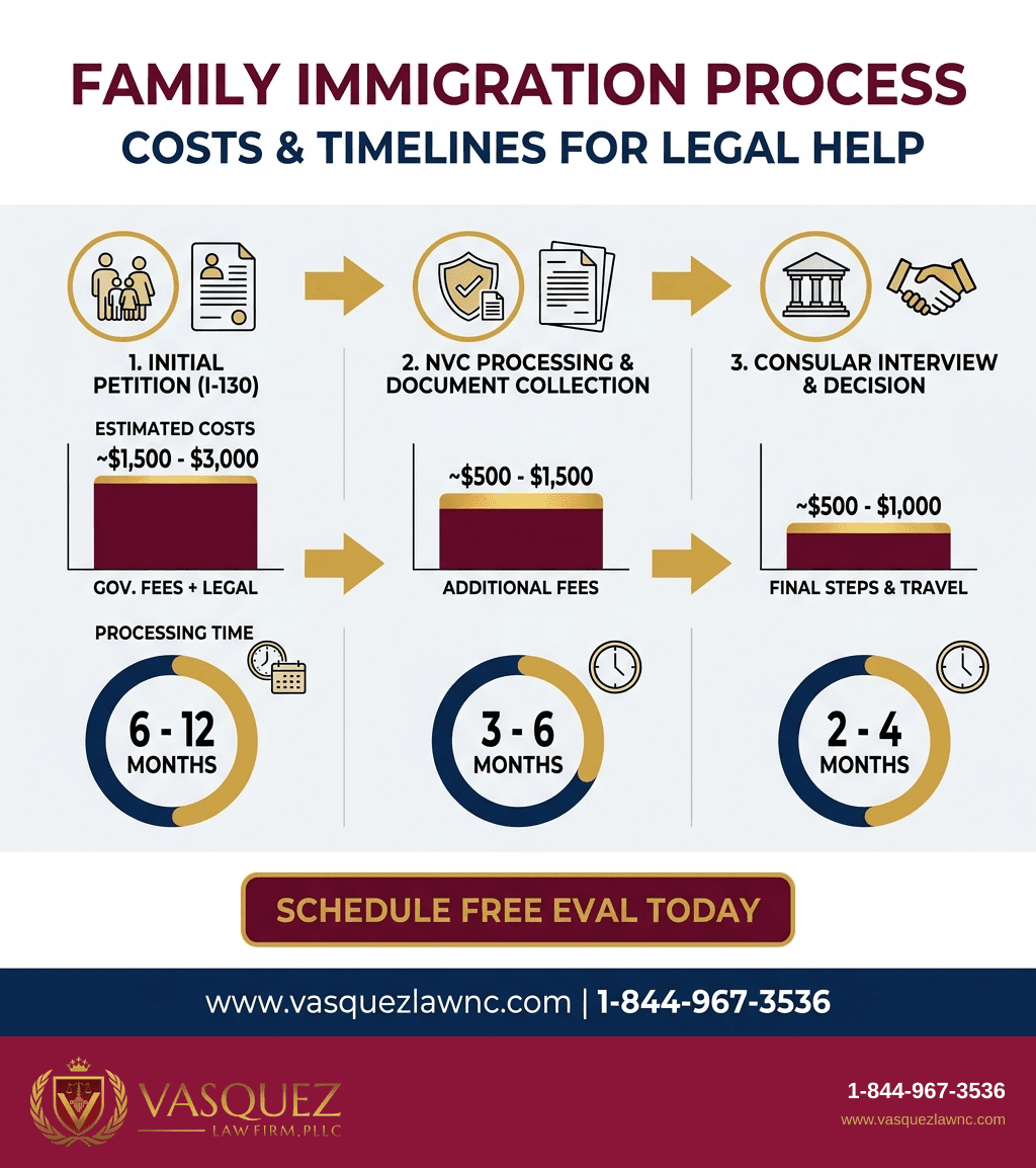 Línea de Tiempo del Proceso para Cómo un Abogado de Inmigración Familiar Puede Ayudarte en 2026