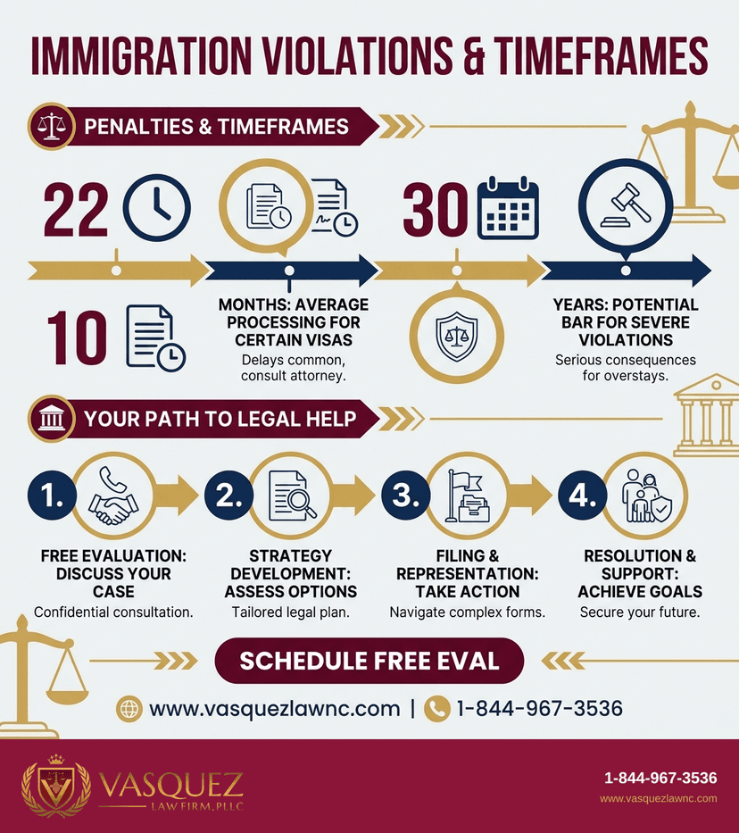 Process Timeline for What Is an Immigration Violation and What Happens in 2026?