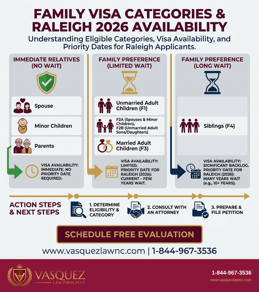 Process Timeline for How Family-Based Green Cards Work in Raleigh in 2026