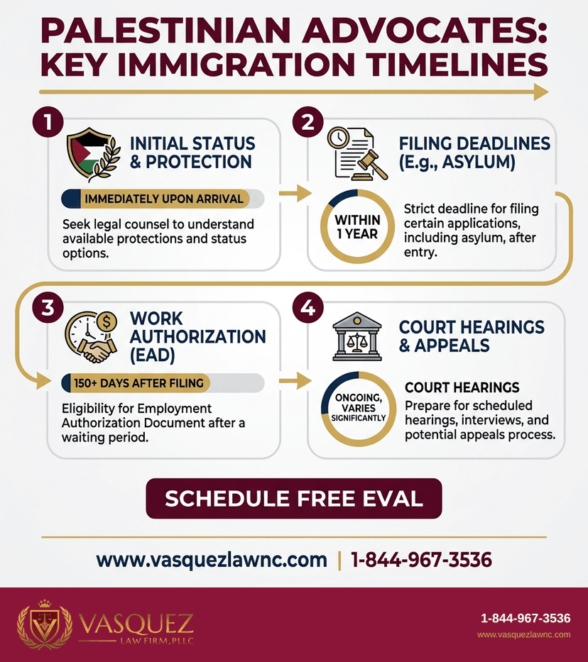 Process Timeline for Palestinian Rights Advocate: Understanding Your Options in 2026