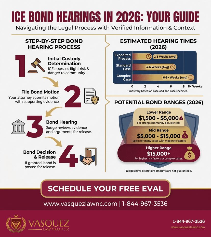 Process Timeline for How ICE Bond Hearings Work and What Happens in 2026