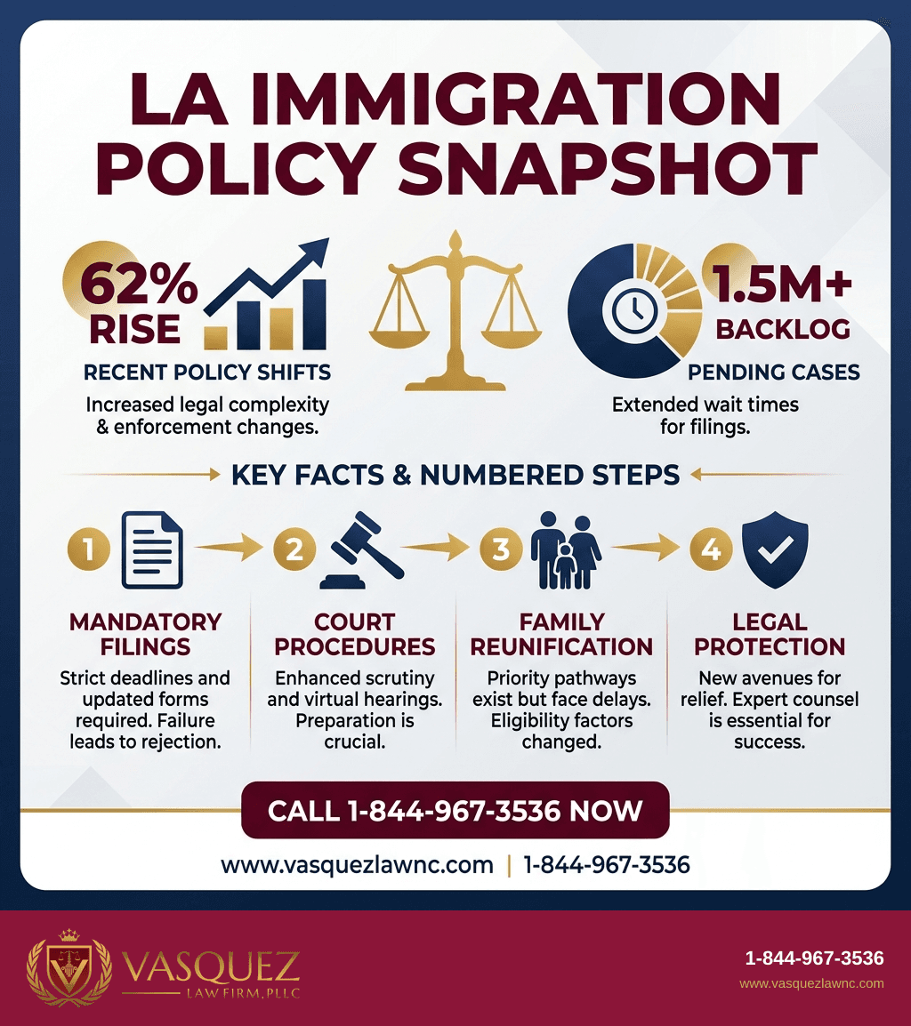 Línea de Tiempo del Proceso para Cómo la Política Migratoria de Los Ángeles Impactará Tu Vida en 2026
