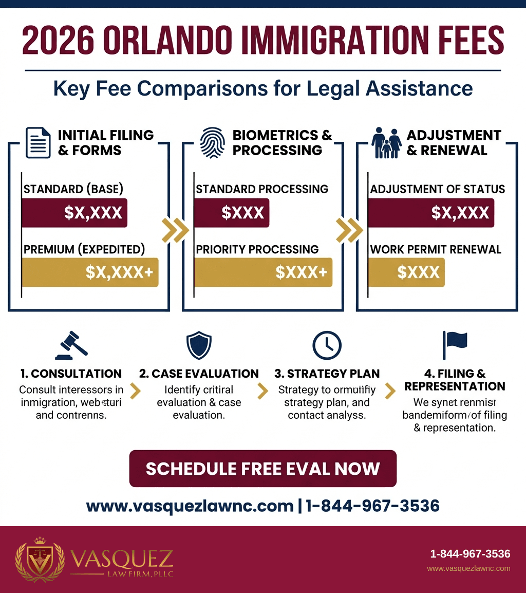 Línea de Tiempo del Proceso para Costos y Tarifas Migratorias en Orlando para 2026: Lo Que Debes Saber