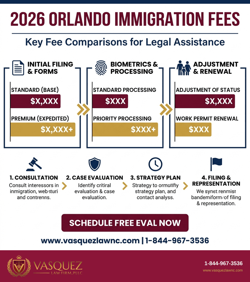 Process Timeline for What Are Immigration Costs and Fees in Orlando in 2026?