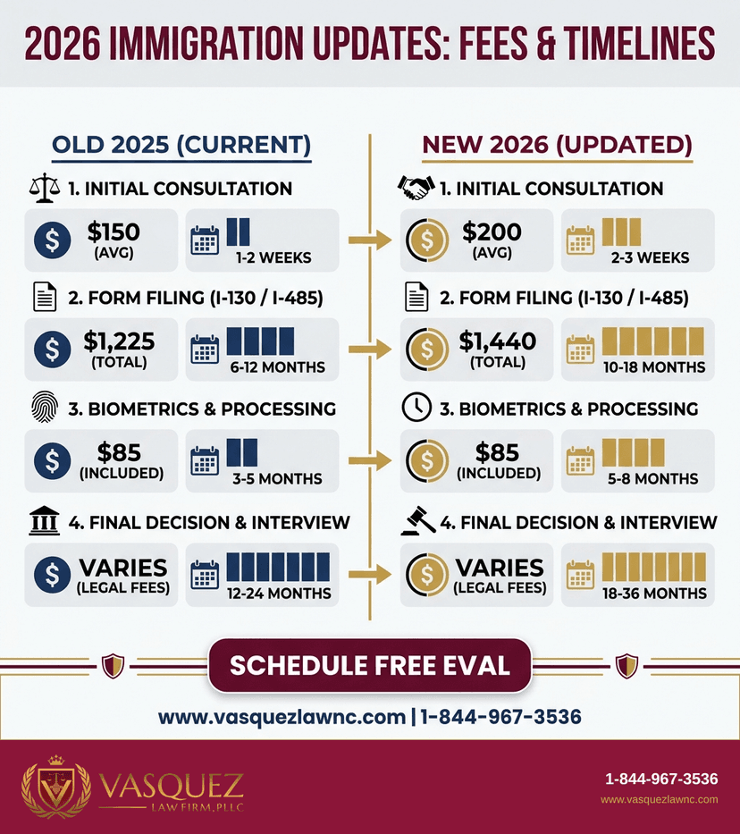Process Timeline for What Immigration Form Changes Mean for You in 2026