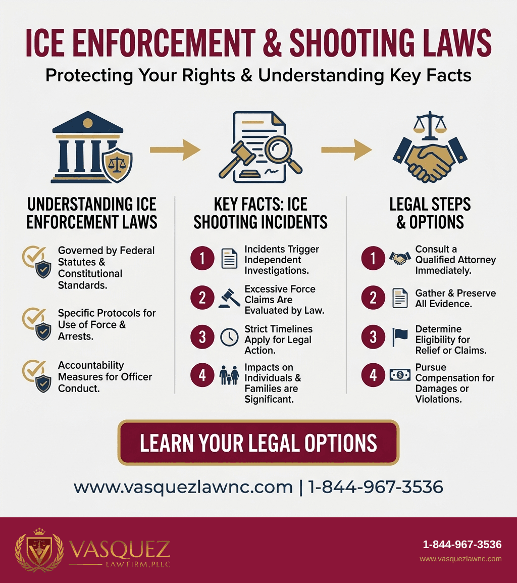Infografía 1 para Incidentes de Tiroteos de ICE en 2026: Impacto y Derechos para Inmigrantes