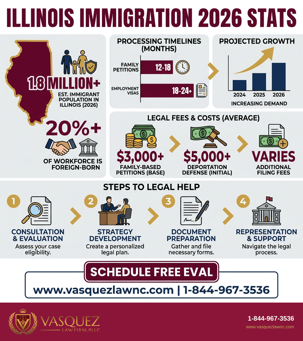Infografía 2 para Abogado de Inmigración en Chicago IL: Lo Esencial para 2026