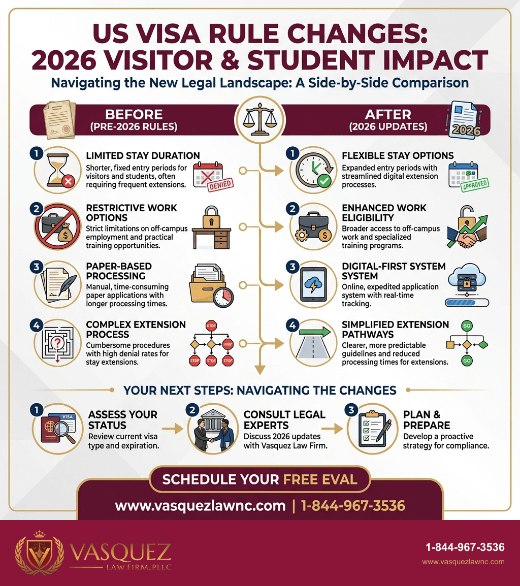 Infografía 2 para Reglas de Visas para EE. UU. en 2026: Lo Que Debes Saber