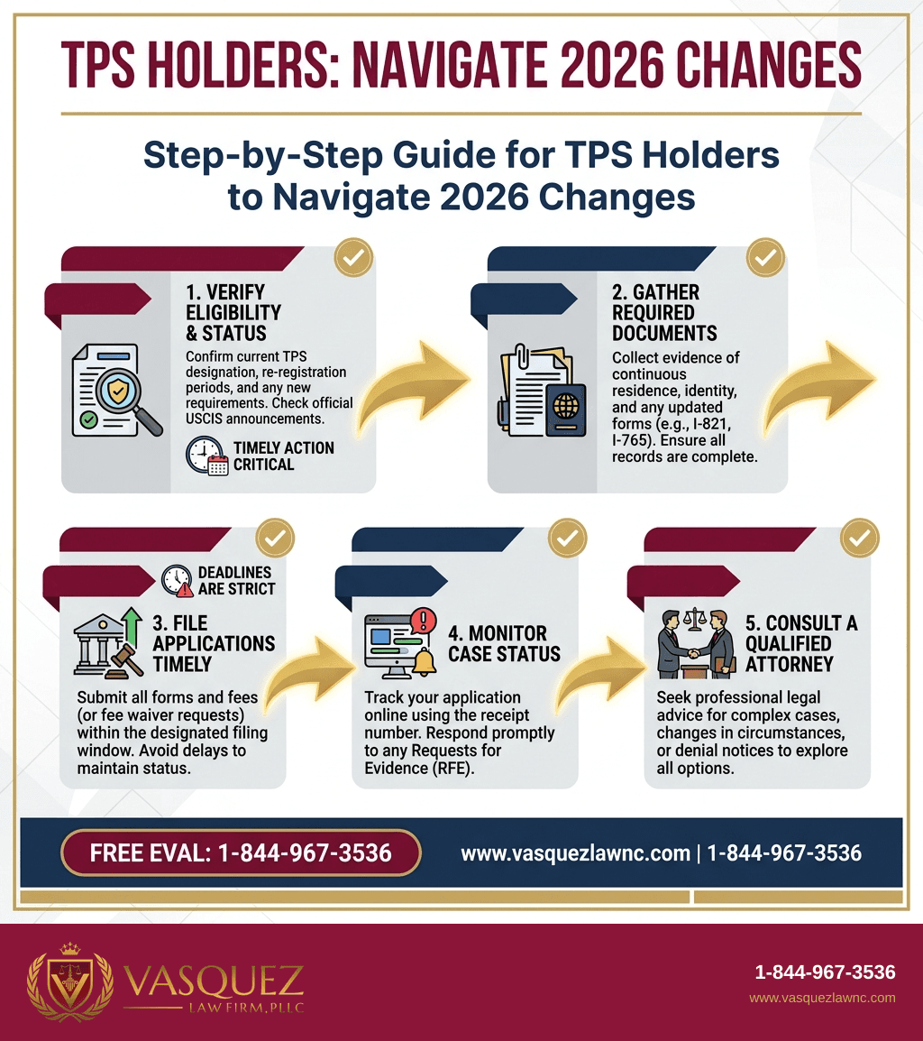 Infografía 2 para What Does TPS Mean for Immigrants in Raleigh in 2026? (Español)