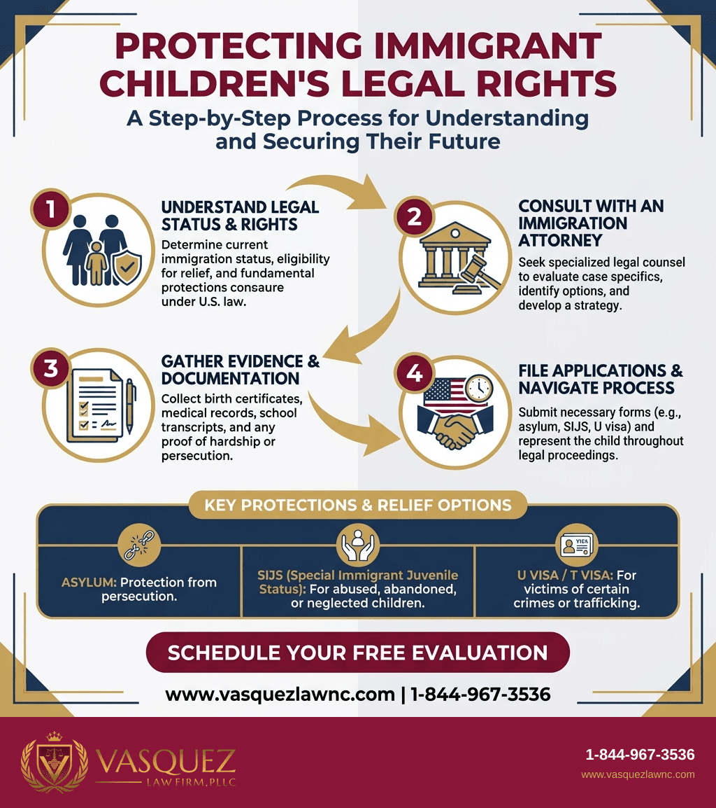 Infografía 2 para Representación Legal para Niños Inmigrantes: Lo Esencial que Debes Saber en 2026