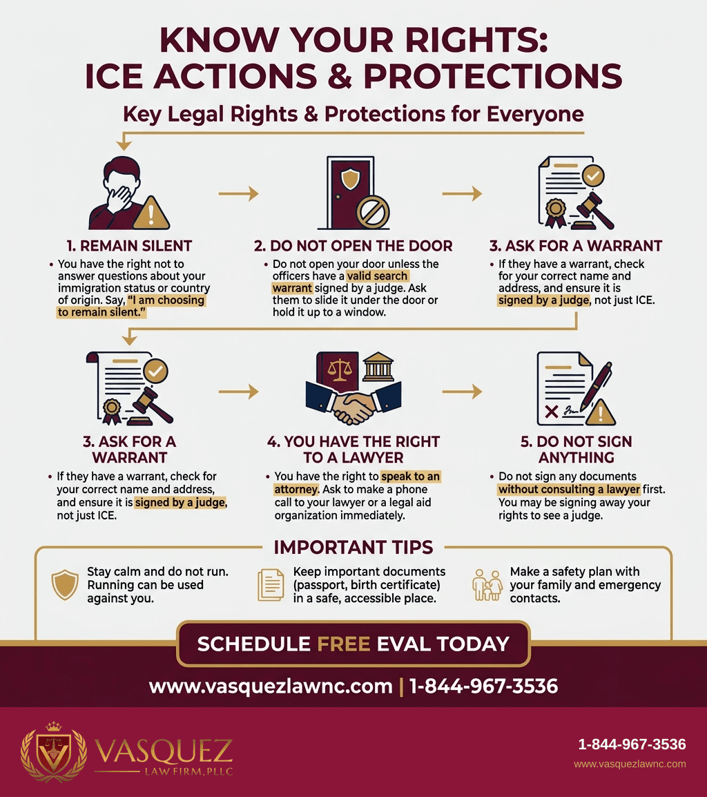 Infografía 2 para Oficiales de ICE: Funciones, Poderes y Derechos Clave en 2026