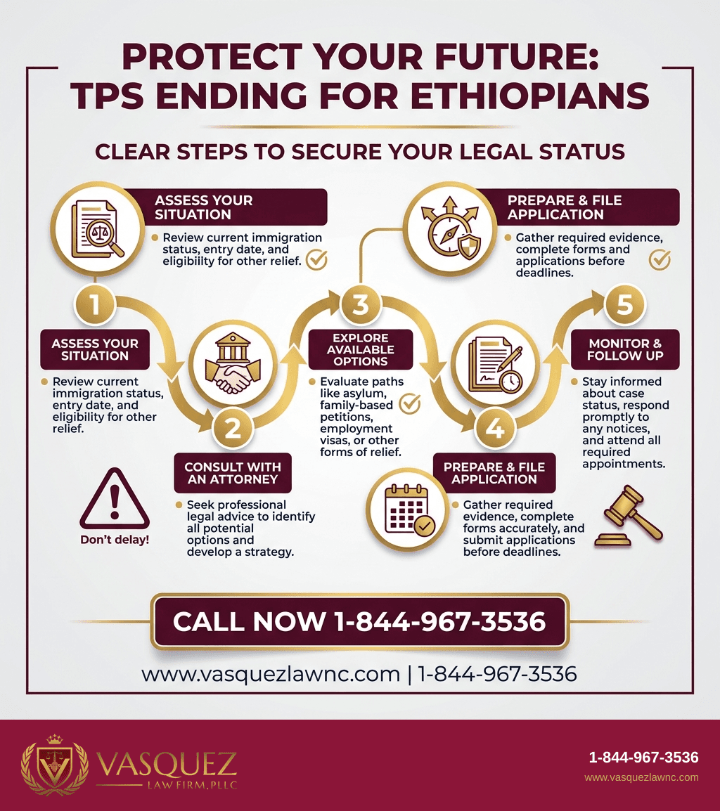 Infografía 2 para Protecciones contra la Deportación para Ethiopian en 2026: Lo que Debes Saber