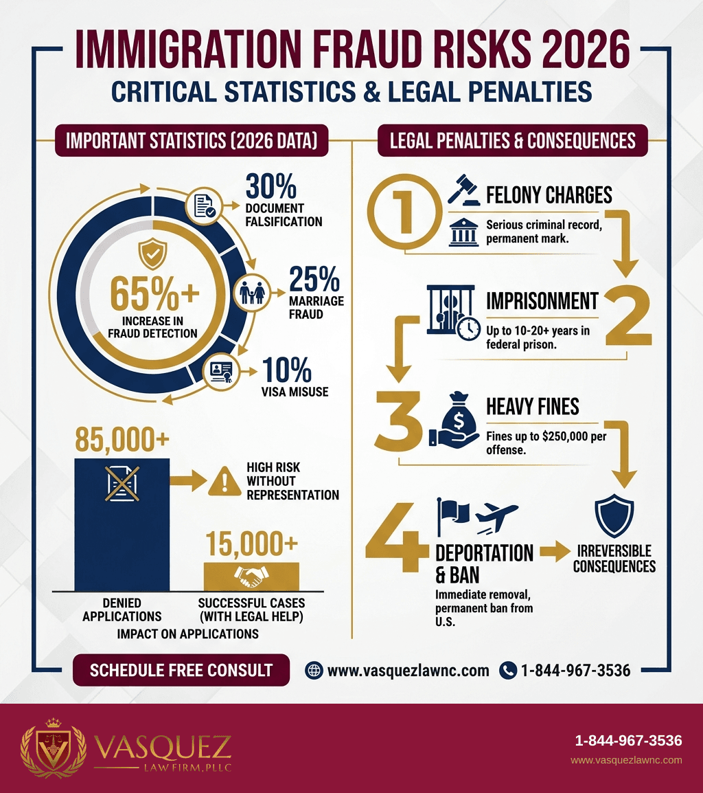 Infografía 2 para Fraude Migratorio en 2026: Cómo Funciona y Qué Hacer