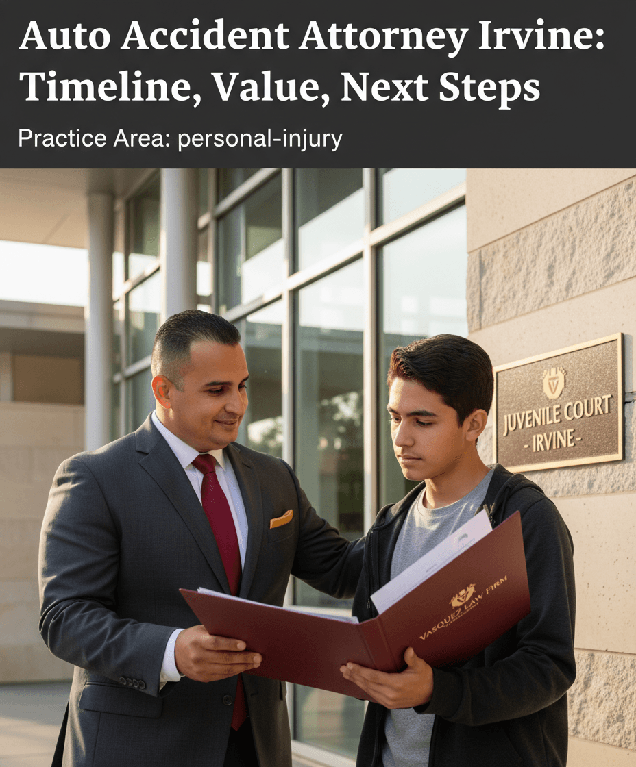 What to Know About Auto Accident Claims in Irvine and Next Steps