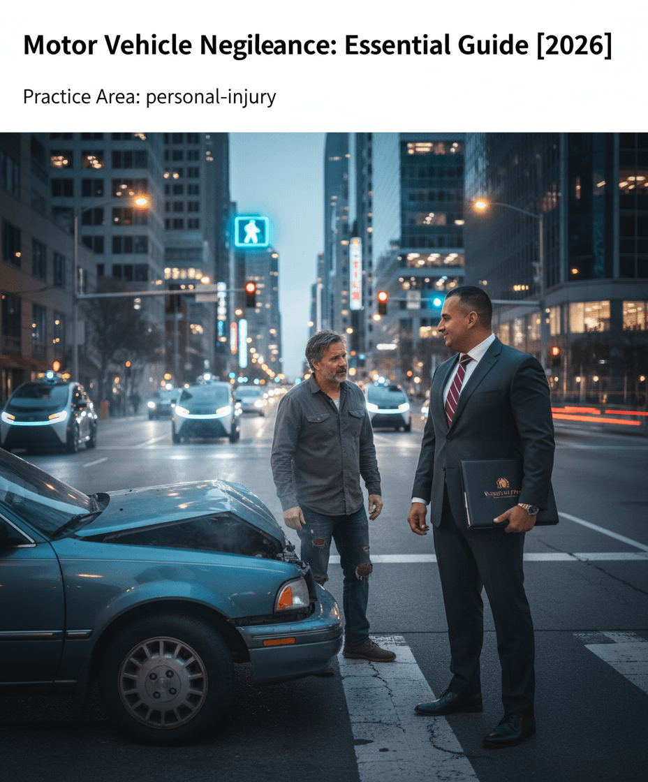 Guía Esencial sobre Negligencia Vehicular en 2026