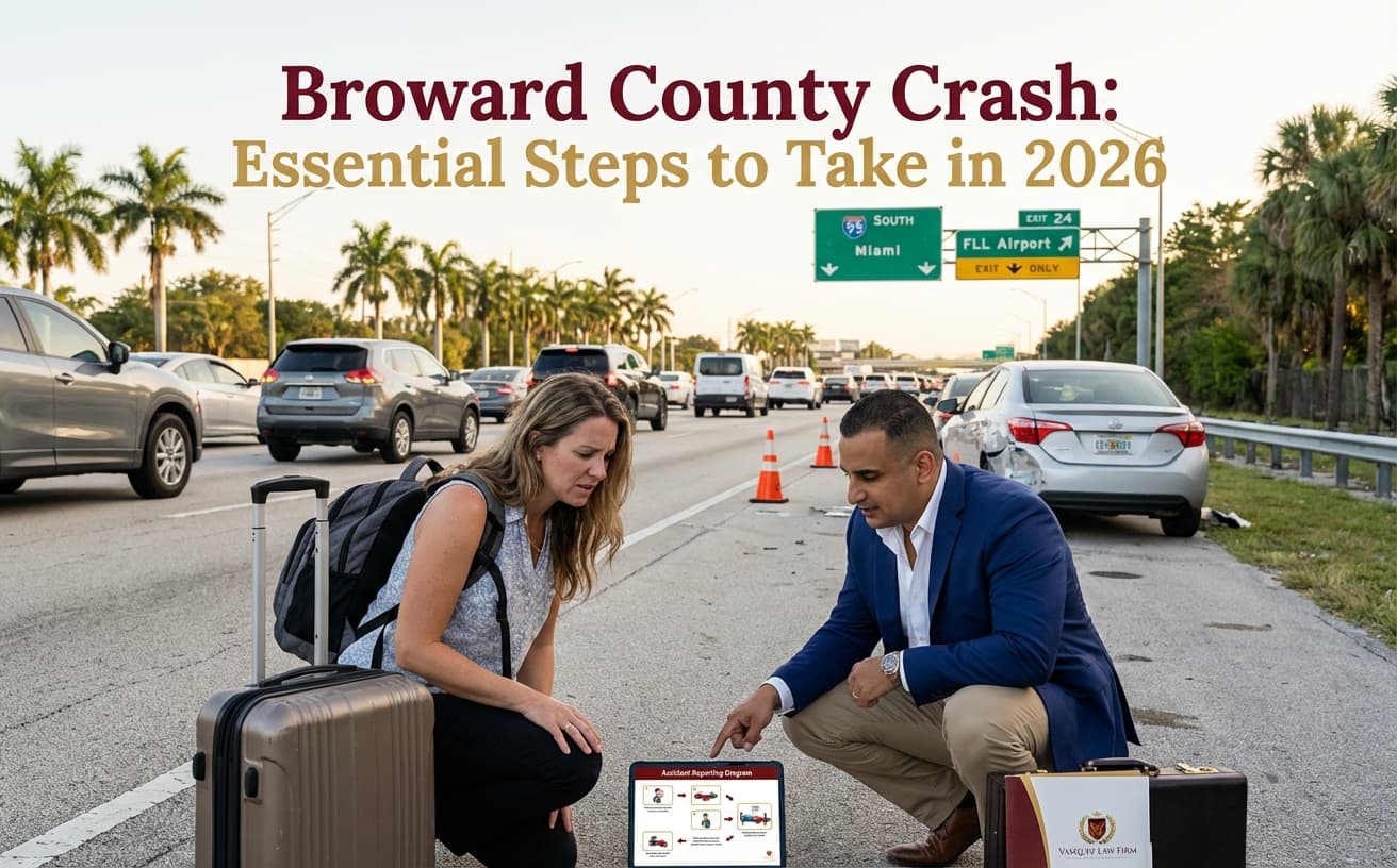 Pasos Esenciales Después de un Accidente en el Condado de Broward en 2026