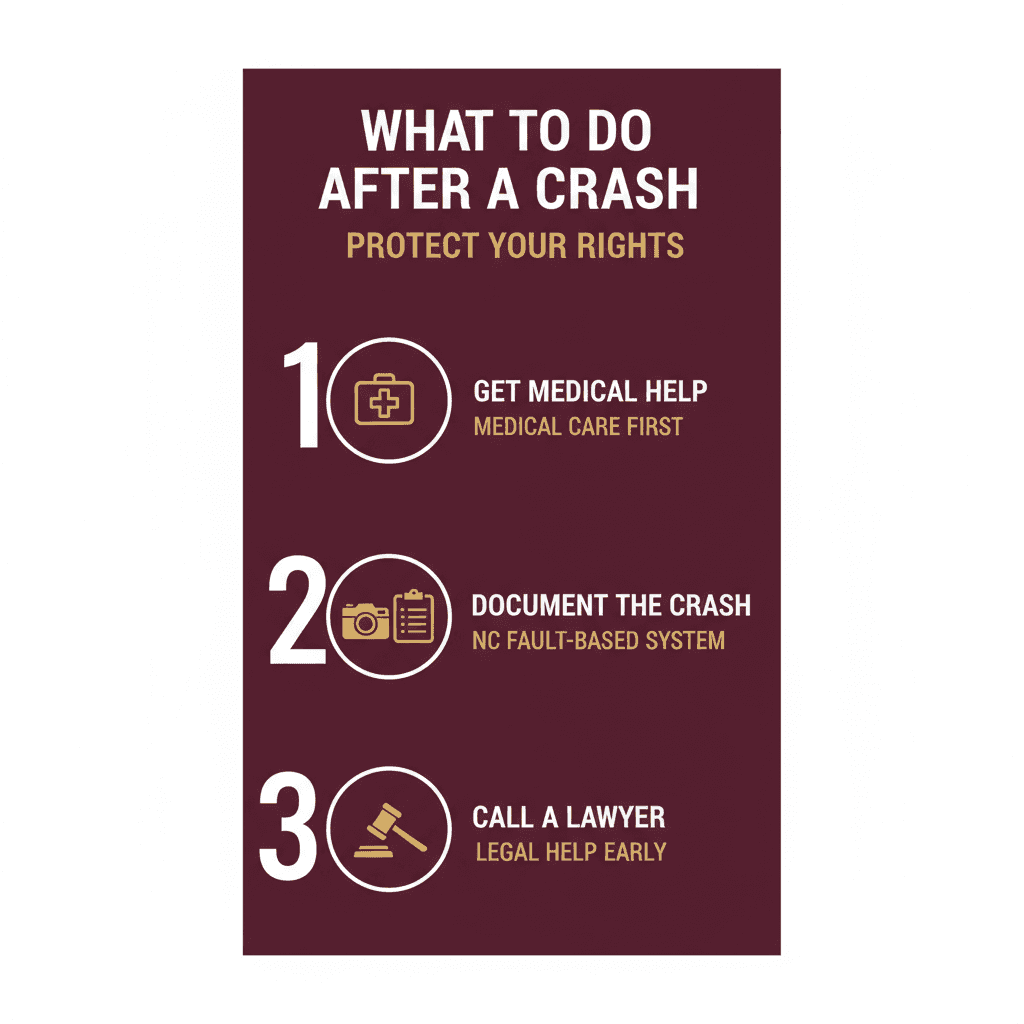 Key Statistics and Data for What to Do After a Crash in NC and How a Personal Injury Lawyer Can Help