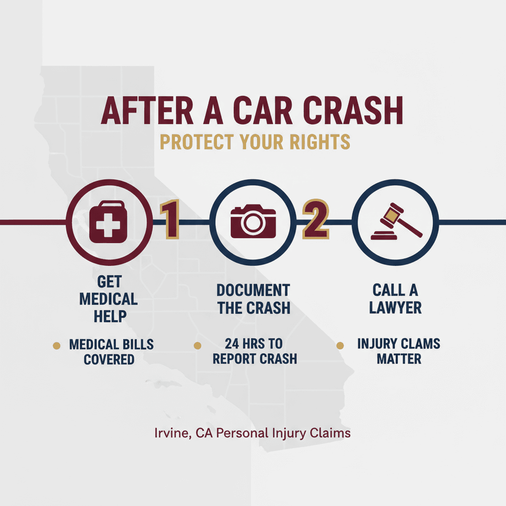 Estadísticas Clave y Datos para Lo que Debe Saber Después de un Accidente de Auto en Irvine en 2026