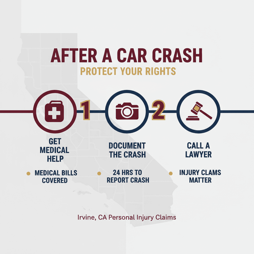 Key Statistics and Data for What to Know After an Auto Accident in Irvine in 2026
