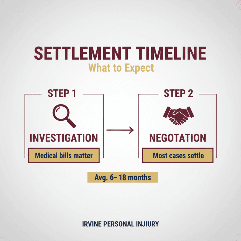 Key Statistics and Data for What to Expect From a Personal Injury Settlement Timeline in Irvine