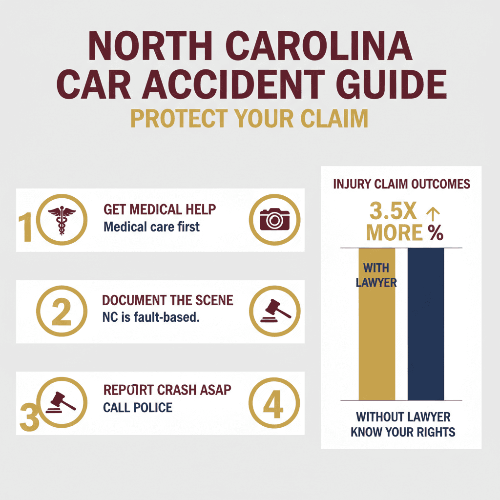 Key Statistics and Data for What to Do After a Car Accident in Charlotte NC