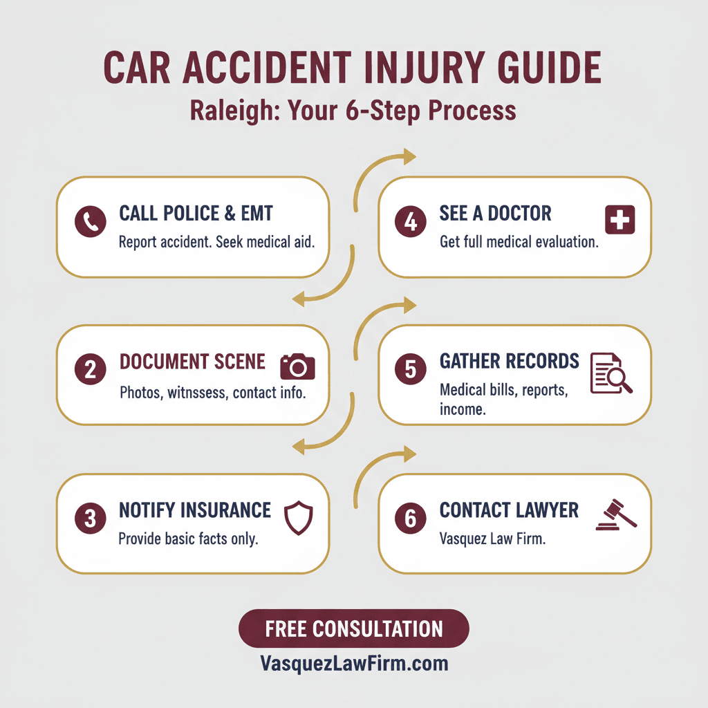Estadísticas Clave y Datos para Cómo Encontrar el Abogado de Accidentes de Auto Correcto en Raleigh en 2026