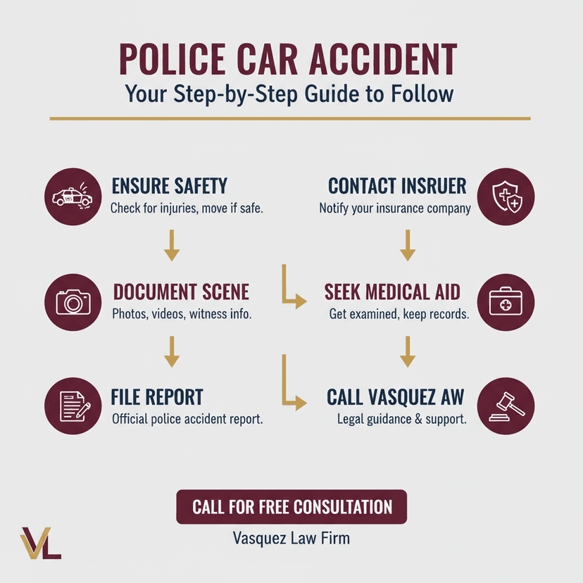 Key Statistics and Data for What to Do After a Police Car Accident in 2026
