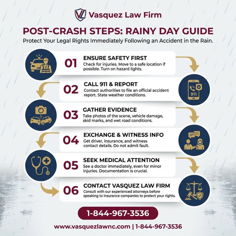 Key Statistics and Data for What to Do After a Rainy Day Car Accident in 2026