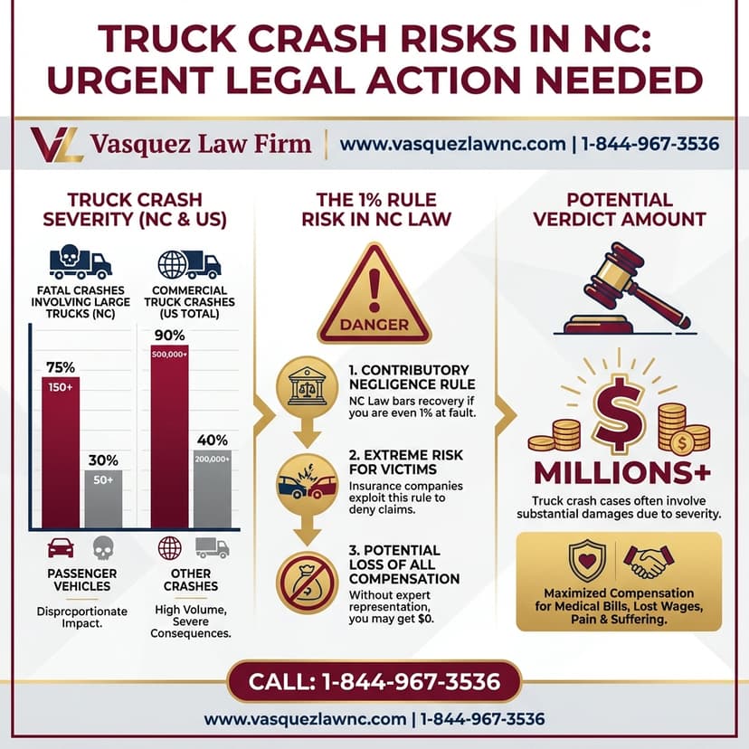 Key Statistics and Data for Finding Top Truck Accident Law Firms in North Carolina in 2026
