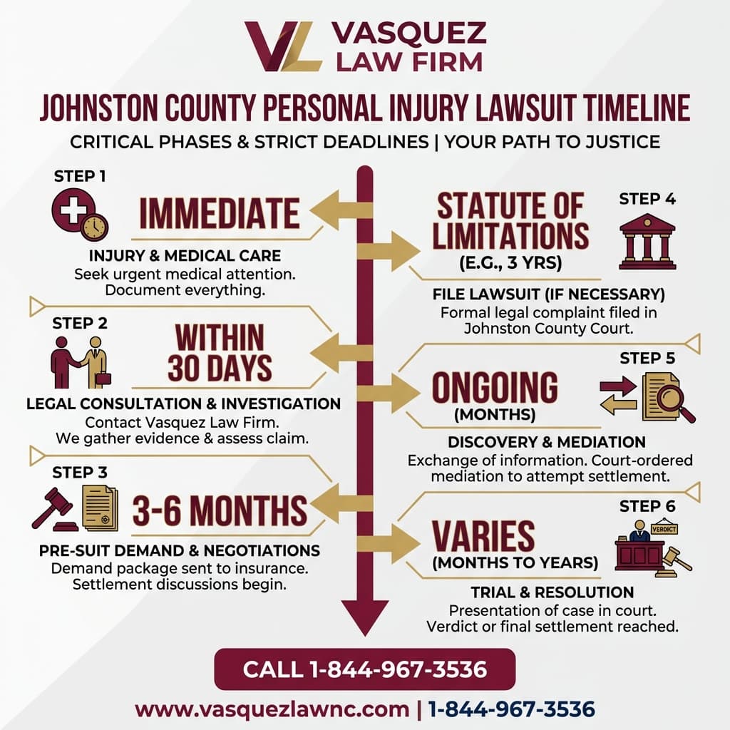 Estadísticas Clave y Datos para Así Funciona una Demanda por Negligencia en Smithfield NC en 2026