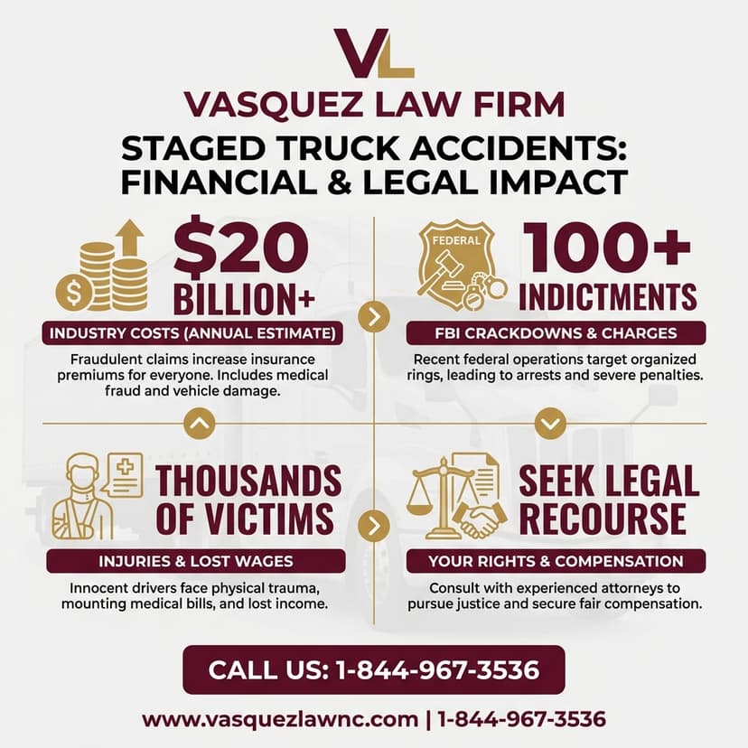 Key Statistics and Data for What Happens in Staged Truck Accidents in Smithfield 2026