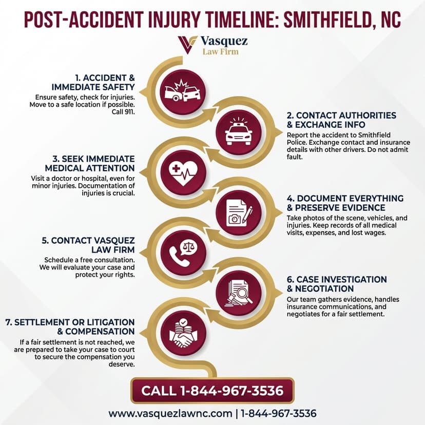 Key Statistics and Data for What Happens After a Car Accident Injury in Smithfield 2026