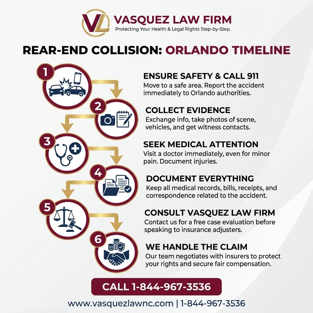 Estadísticas Clave y Datos para Qué hacer tras un choque por alcance en Orlando en 2026