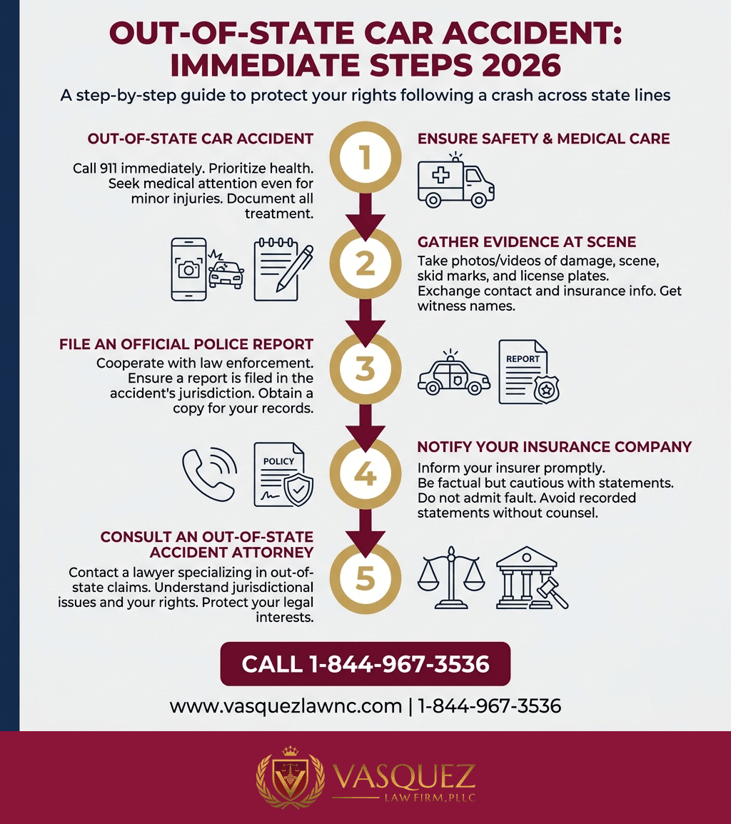 Estadísticas Clave y Datos para ¿Qué Debes Saber Tras un Accidente de Auto Fuera del Estado en 2026?