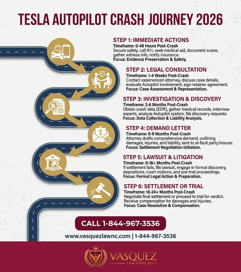 Key Statistics and Data for What Happens After a Tesla Autopilot Accident in 2026?