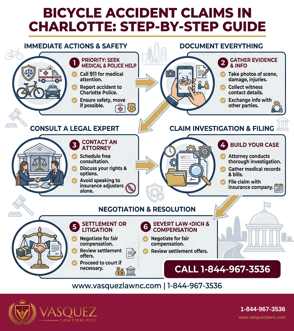 Estadísticas Clave y Datos para Cómo Funcionan los Acuerdos por Accidentes de Bicicleta en Charlotte en 2026
