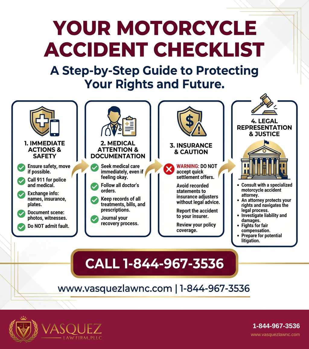 Visual Guide 1 for Motorcycle Crash Lawsuits: What to Know in Charlotte 2026