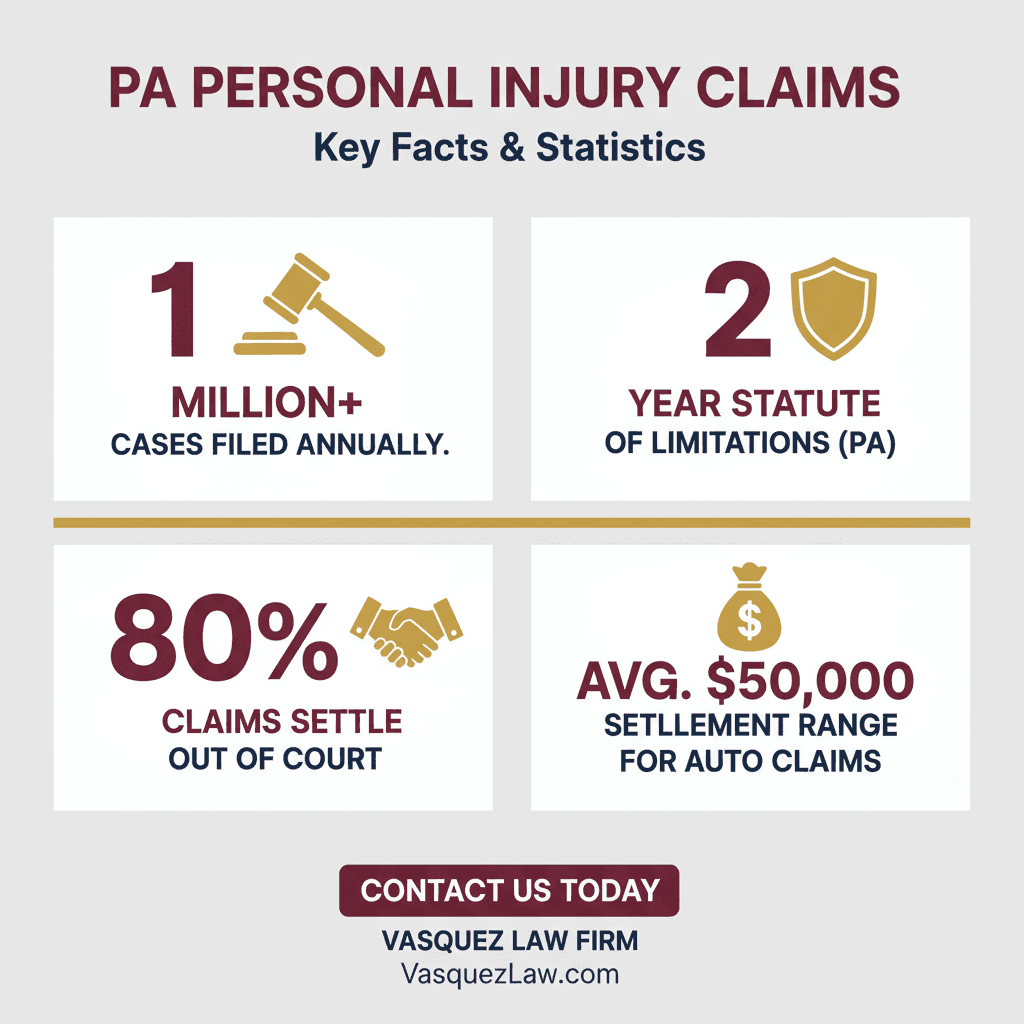 Línea de Tiempo del Proceso para Abogado de Lesiones Personales en Bucks County PA