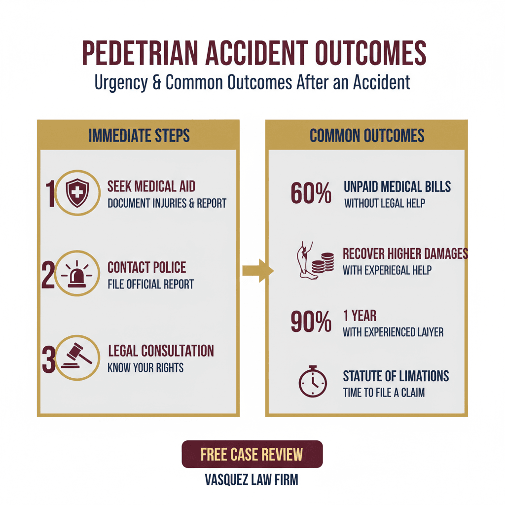 Línea de Tiempo del Proceso para Qué Hacer Después de un Accidente Peatonal en 2026