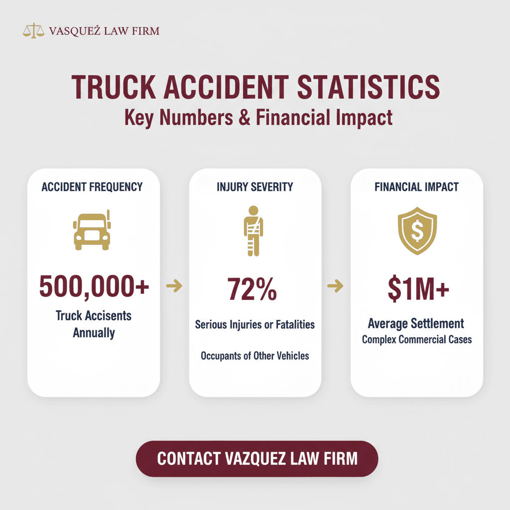 Línea de Tiempo del Proceso para Qué Hacer Después de un Accidente de Camión y Cómo Proteger Su Reclamo en 2026