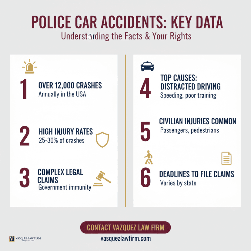 Process Timeline for What to Do After a Police Car Accident in 2026