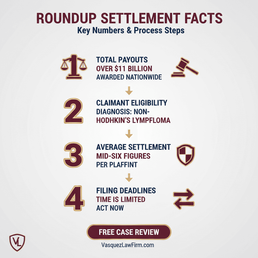 Process Timeline for How Much Can You Get From a Roundup Settlement in 2026