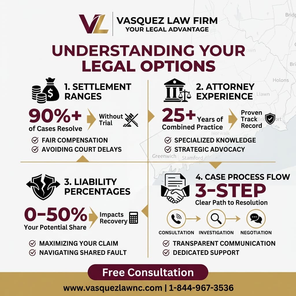 Línea de Tiempo del Proceso para ¿Qué Implica un Acuerdo Stamford para su Caso de Lesiones Personales?