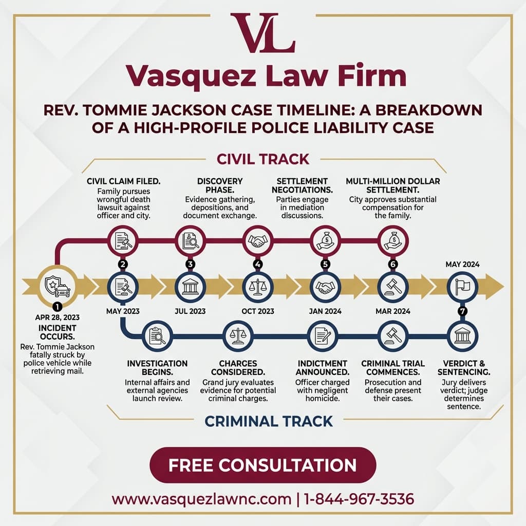 Línea de Tiempo del Proceso para Accidentes con Vehículos Policiales en Stamford: Guía Legal para 2026