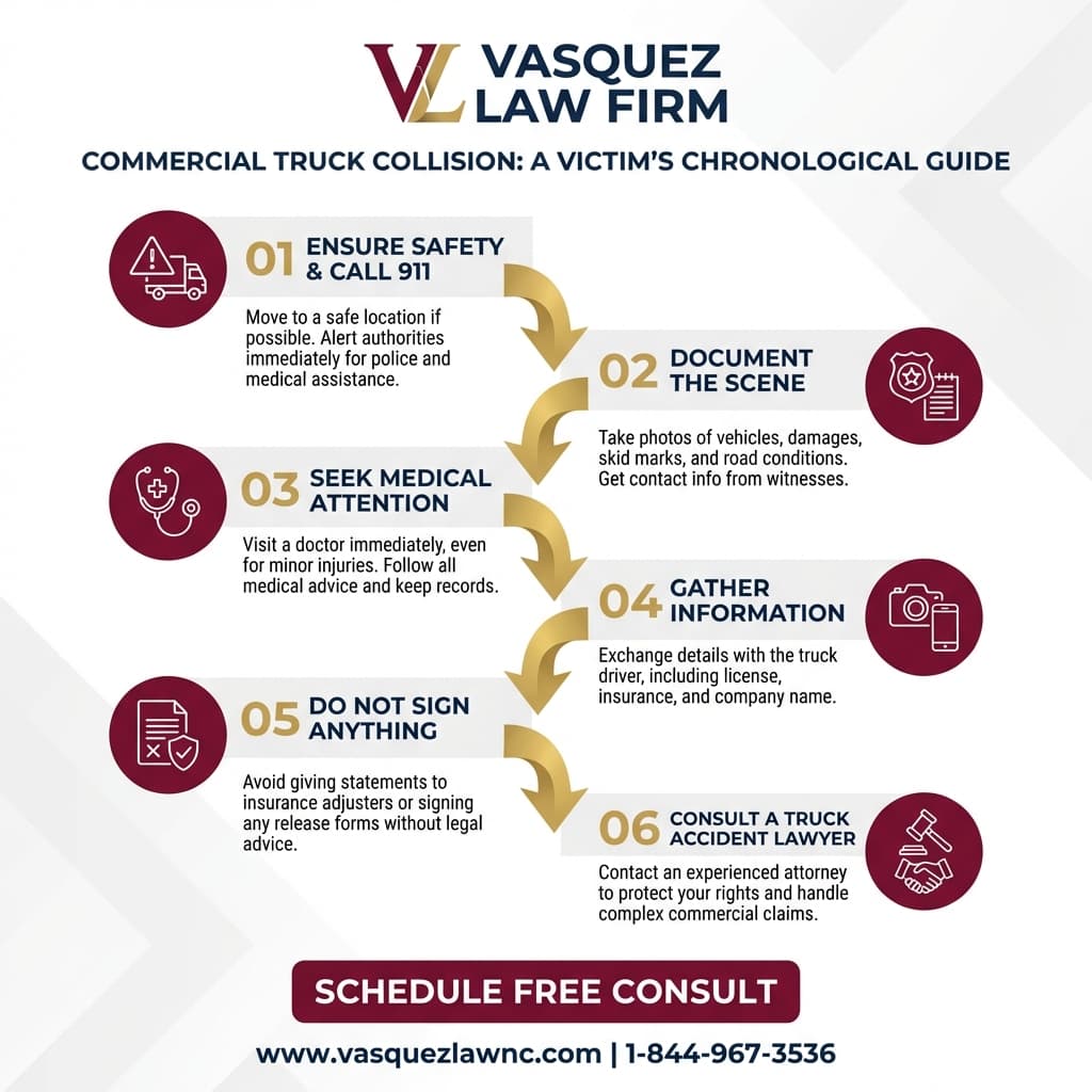 Línea de Tiempo del Proceso para Abogados de Accidentes de Camiones en California: ¿Cómo Ayudan a las Víctimas en 2026?