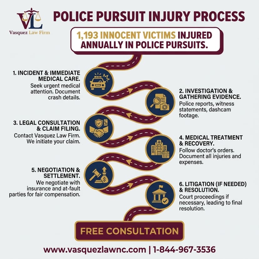 Process Timeline for What Happens During a Police Pursuit in 2026 in Raleigh