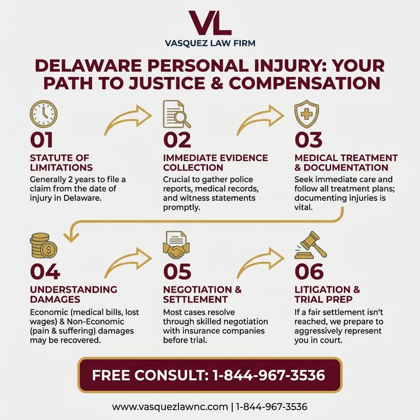 Process Timeline for What Happens in Delaware Court for Personal Injury Cases in 2026