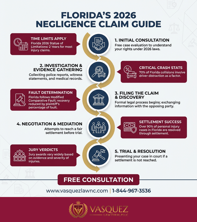 Process Timeline for Florida Negligence Law: What You Need to Know in 2026