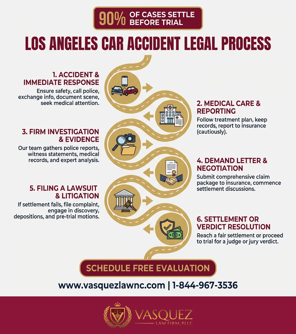 Línea de Tiempo del Proceso para Casos de Accidentes en Los Ángeles: Lo Que Debes Saber en 2026