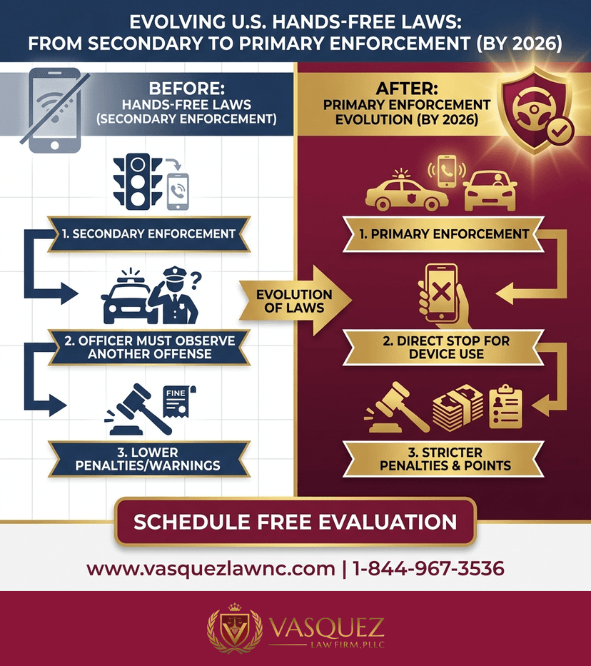 Process Timeline for What Happens If You Are Involved in Distracted Driving in 2026